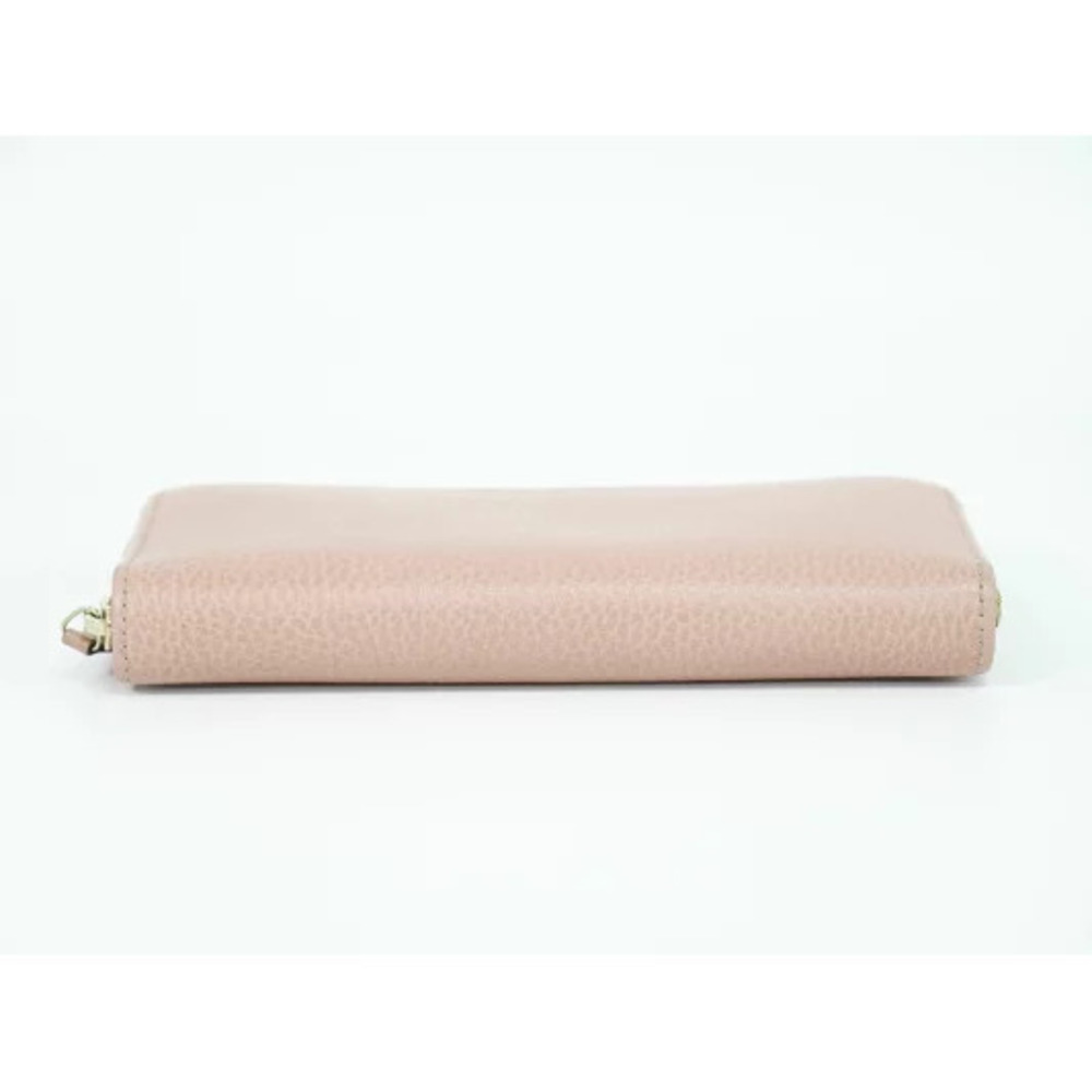 Gucci leather round zipper long wallet pink - Picture 3 of 8